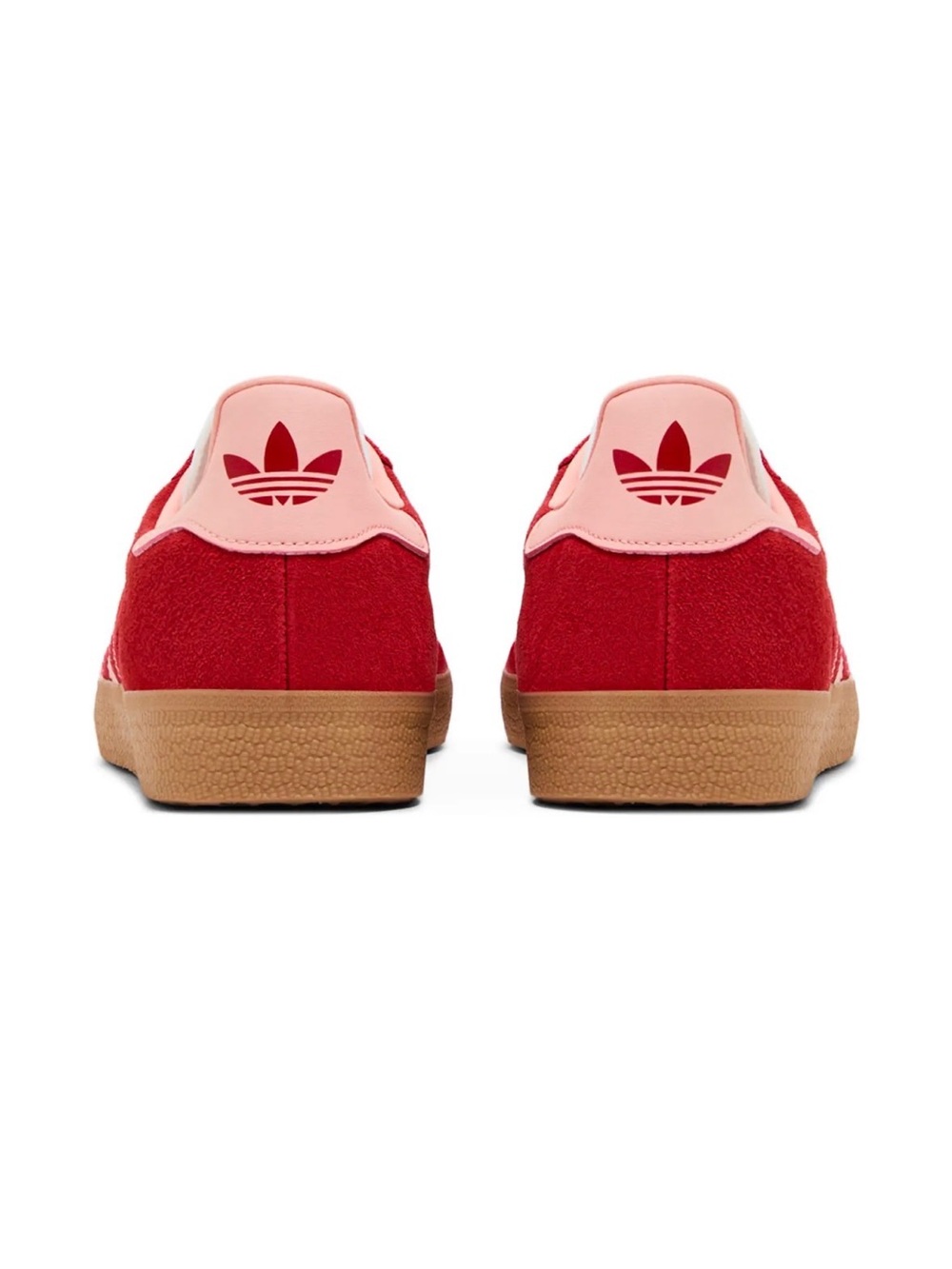 adidas Gazelle Sneakers in Red and Pink with Gum Sole - Picture 4 of 6